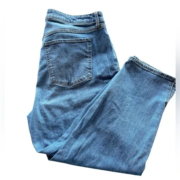 Old Navy OG Blue High Waisted Side Split Ankle Jeans Plus Size 20. EUC - Picture 5 of 15